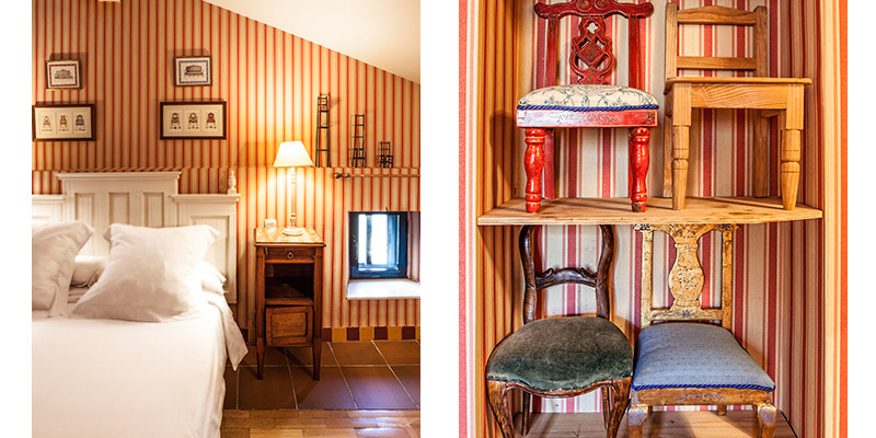 Habitación de las sillas. Hotel Salinas de Imón